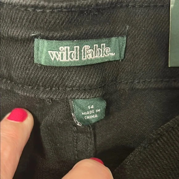 Wild Fable Black Flare Wide Leg Jeans - Picture 2 of 6